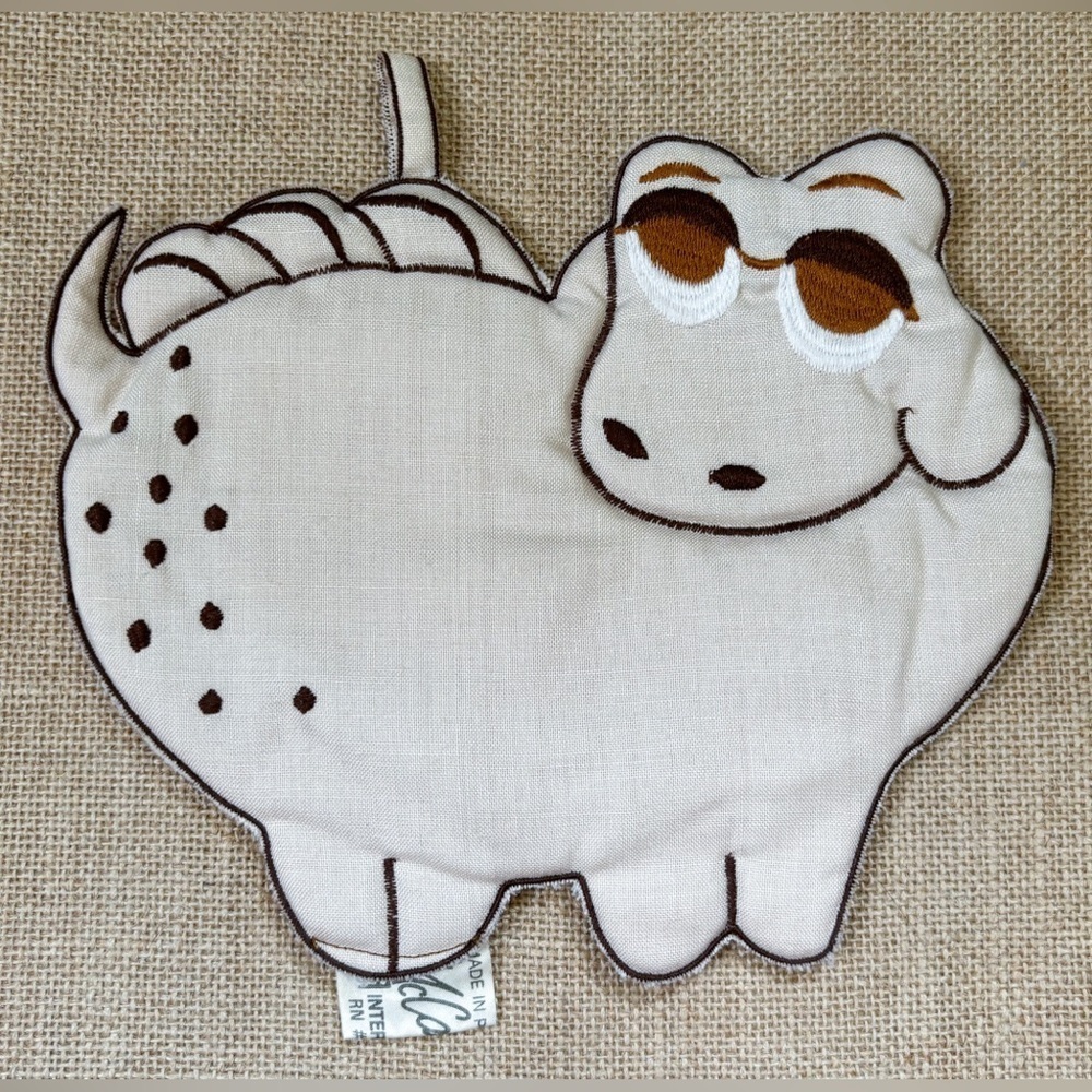 Vintage McCarthy Sheep Cow Weird Animal Pot Holder Kitsch Whimsical Funny